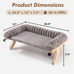 Valigogo solid wood and metal frame keeps the perch sturdy.