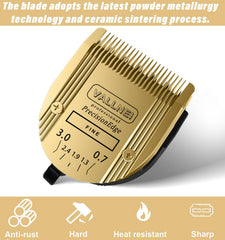 VALLNEI detachable clipper blade enabling quick size changes during grooming.