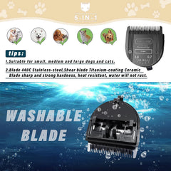 VALLNEI durable stainless steel blade delivers precise cuts through thick coats.