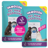 Vamoosh Pet Hair Dissolver drum cleaning view shows a hair-free washing machine