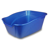 Van Ness Pureness Giant High Sides Litter Pan blue top view, ideal for large cats that dig.