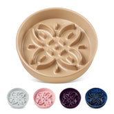 Vancasso ceramic slow feeder dog bowl with a stable base for small dogs.