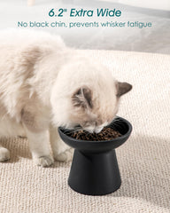 Vancasso five-point-one-inch height stand demonstrates elevated feeding.