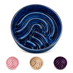 Vancasso slow feeder bowl with maze design to promote mindful eating.