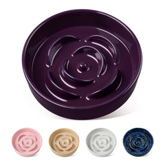 Vancasso slow feeder bowl ridges slows eating for small dogs and cats
