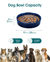 Vancasso ceramic slow feeder with maze design for engaging meals