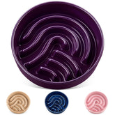 Vancasso slow-feeder dog bowl with maze design promotes mindful eating.