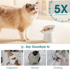 Vancasso white glossy ceramic finish enables easy cleaning and durability.
