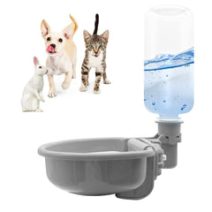 Vannon 16oz gravity dispenser bottle showing steady water flow for small pets