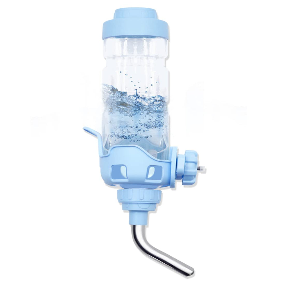 Vannon Dog Water Dispenser attached to crate shows 34oz capacity for reliable hydration.