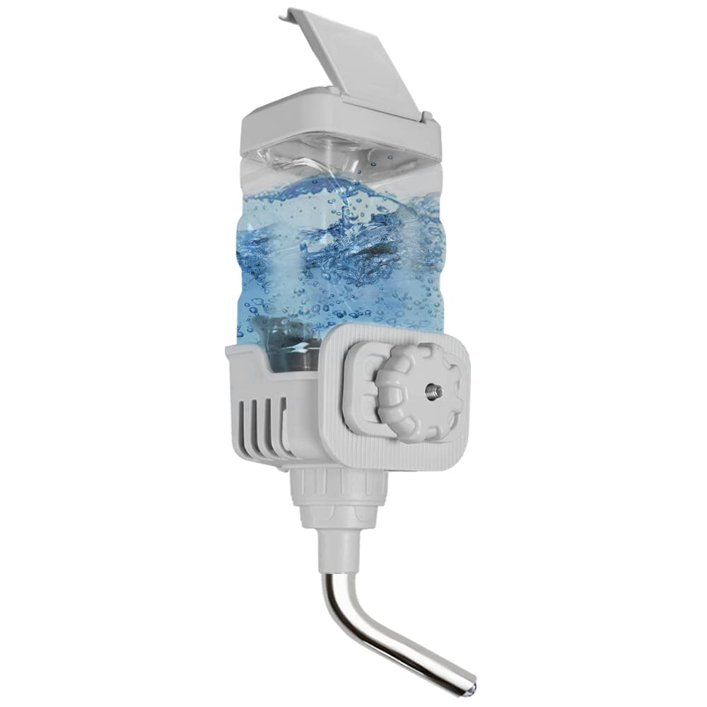 Vannon water dispenser cap: secure, spill-resistant 30oz bottle for small pets.