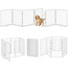 Vantas folding metal pet gate, 120 wide, ideal for wide hallways.