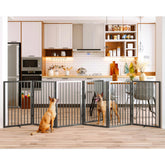 Vantas folding no-assembly gate with accordion design for easy room transitions