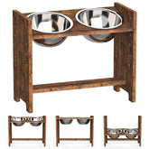 Vantic elevated dog bowls stand with adjustable height for comfortable meals