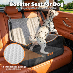 VavoPaw booster seat for two small dogs on a car ride.