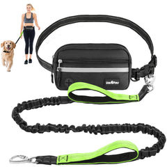 VavoPaw hands-free leash with pouch and waist belt for comfortable, convenient dog walks.
