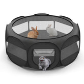 VavoPaw playpen with cover top for safe outdoor use