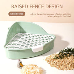 Vayinana rabbit litter box top view emphasizing size fit for small pets