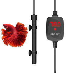 VCRAZE 50W heater with digital display for easy water temperature monitoring