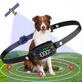 Veconix GPS dog fence collar in action showing outdoor containment