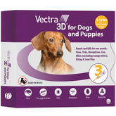Vectra 3D extra-small dog bottle for easy spot-on application on small dogs.