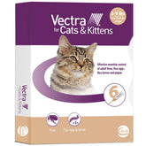 Vectra Small Cat application-tip demonstrates easy skin application for flea protection.