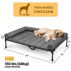 Veehoo removable waterproof bolster cushion offers neck support and easy cleaning.