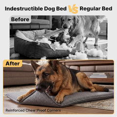 Veehoo soft plush support provides comfortable, restful sleep for dogs.