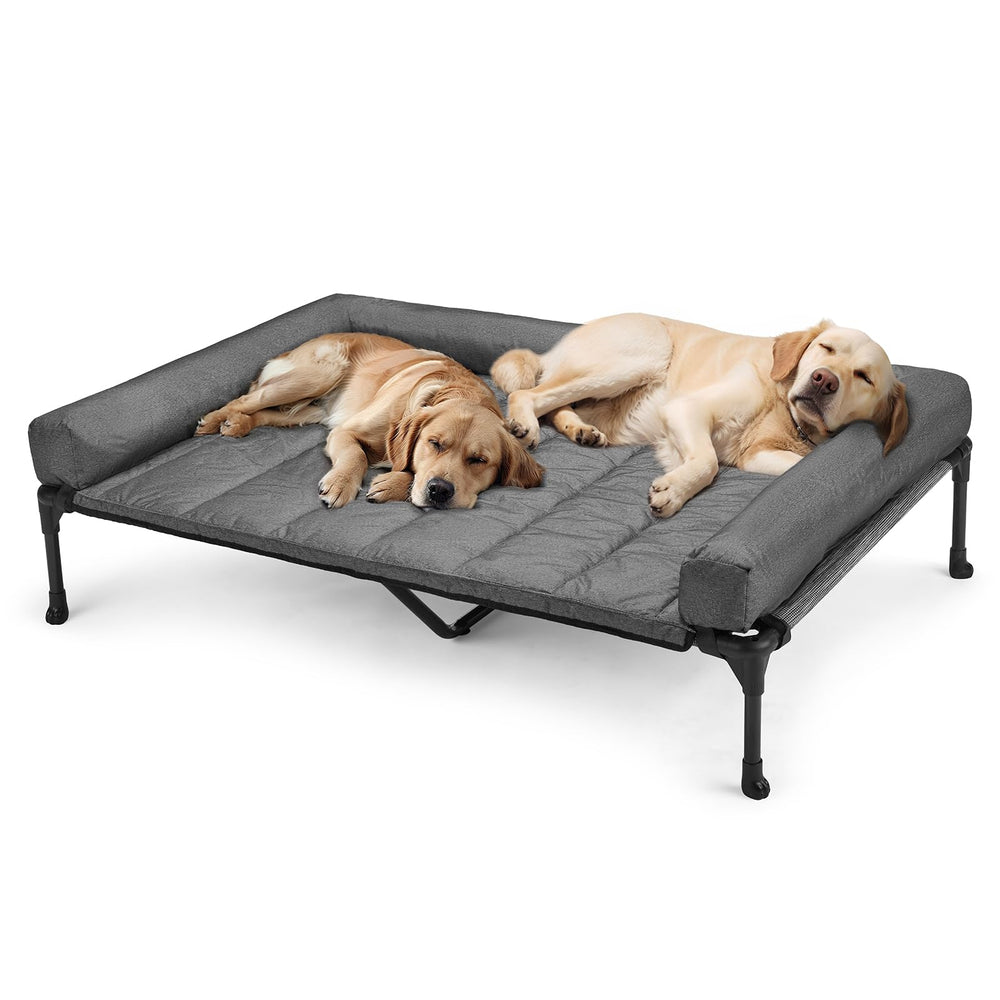 Veehoo XXL cooling elevated bed frame for large dogs.
