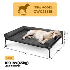 Veehoo bolster cushion close-up with neck support and secure fit