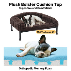 Veehoo raised bed keeps pet off wet floors for clean lounging.