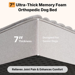 Veehoo bed with 7-inch memory foam core for joint support