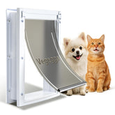 Vegeggs pet door easy install with clear template for wood or PVC doors