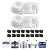 Veken cat fountain filters 16-pack close-up, promoting clean, fresh water for pets.