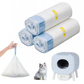 Vekniqo Cumrige-compatible litter box liner with drawstring seal for mess-free disposal.