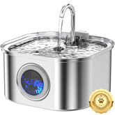 Vekonn cat water fountain 3.2L stainless steel, full product view for durable, reliable hydration.