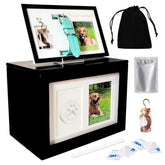 VELABER Pet Urn for Dogs front view shows large capacity for medium to large dog ashes