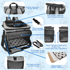 VeluXanipyr dog bike basket front curtain blocks light for comfort.