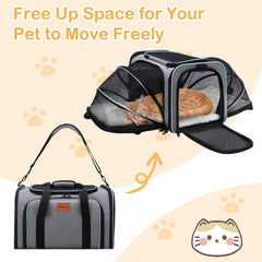 VeluXanipyr carrier features mesh ventilation for airflow.