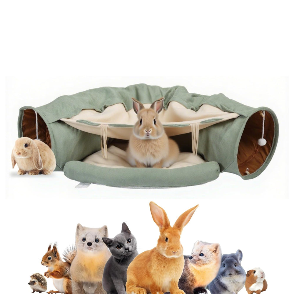 VelvetPaw two-in-one tunnel entrances offer a cozy hideaway for rabbits and kittens.