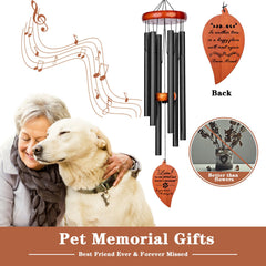 Venbeel paw print wind chime pendant emphasizes cherished memories.