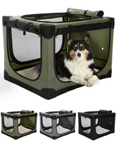 Veraste travel crate with extended frame locked for safe travel