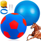 VercanMonth giant 40-inch herding ball with ball cover ready for safe horse play.