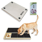 Verdawave dog nail scratch pad with sturdy wooden surface for gentle nail filing.