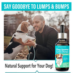 Castor oil application on a small dog in use