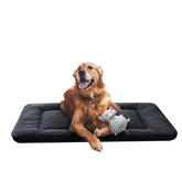 VERZEY 42-inch crate pad with soft faux fur for cozy crate comfort.