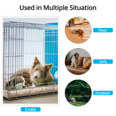VERZEY dog bed anti-slip bottom helps prevent shifting during naps and steps.