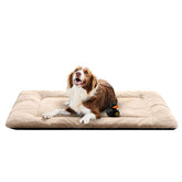 VERZEY Dog Bed with ultra-soft faux fur surface for a cozy crate rest.
