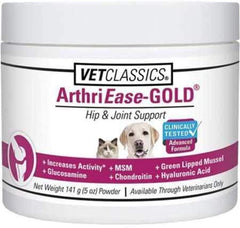 Vet Classics ArthriEase-Gold bottle front supports pet joint comfort during daily activity