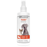 Vet Classics Yuck No-Chew bottle deters chewing on furniture.